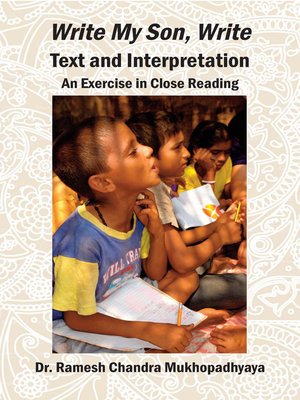 cover image of K. V. Dominic's Write My Son, Write--Text and Interpretation